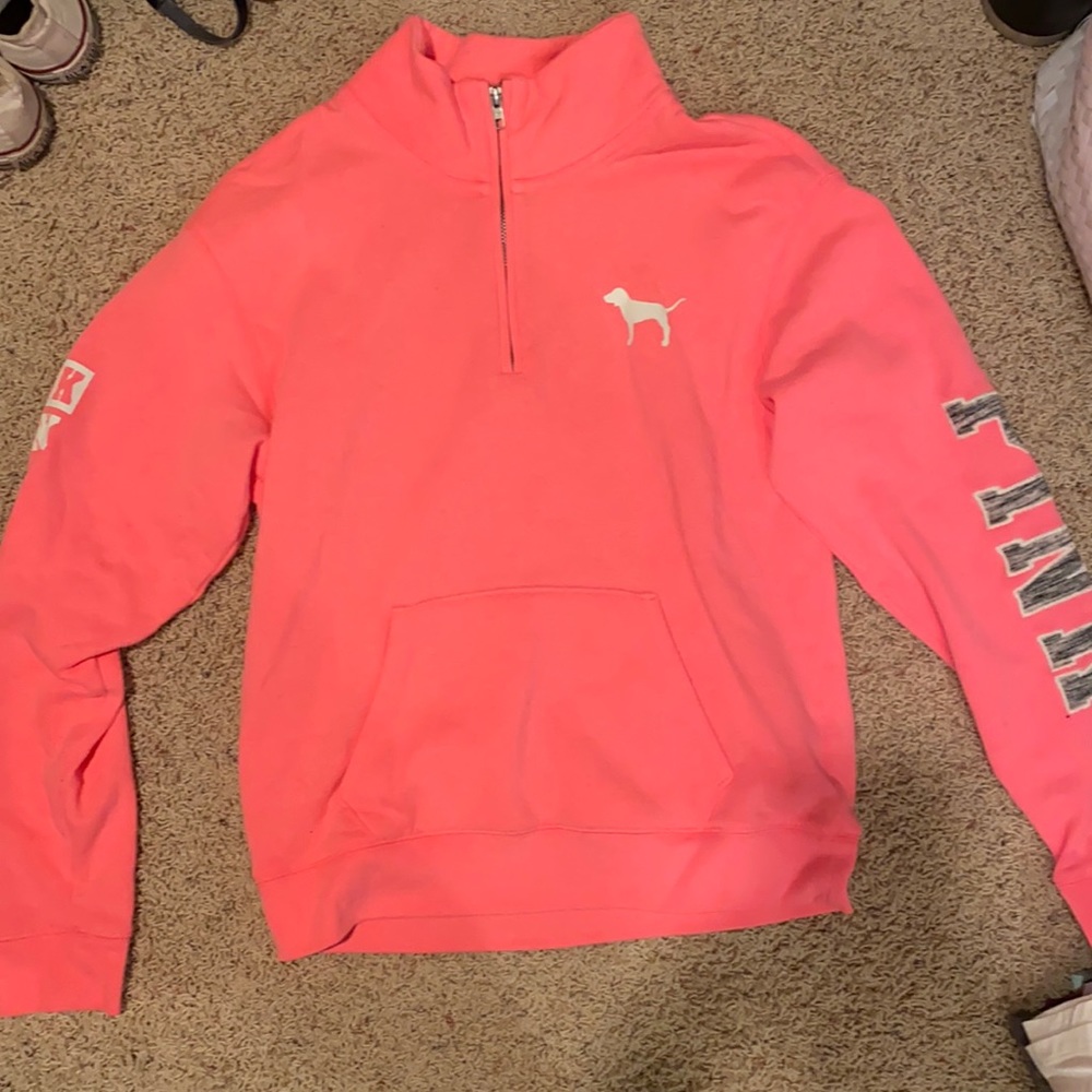 Hot Pink PINK quarter zip